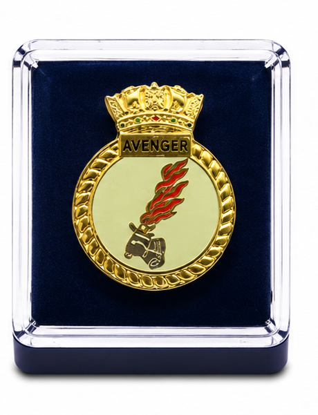 HMS AVENGER - British Military Lapel Pin Badge |  MOD Licensed