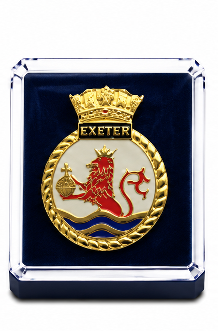 HMS EXETER - British Military Lapel Pin Badge |  MOD Licensed