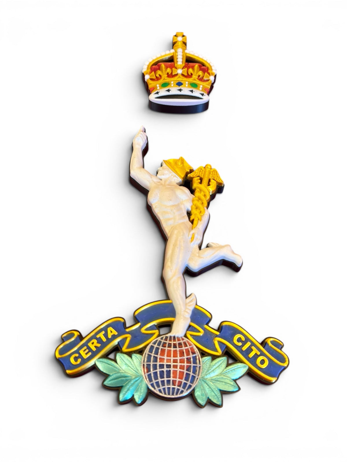 Royal Corps of Signals King's Crown Cap Badge | Officially Licensed