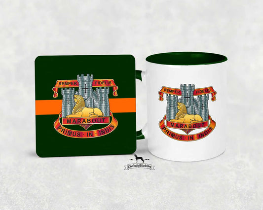 Devonshire and Dorset Regiment Crest -  - MUG and COASTER SET
