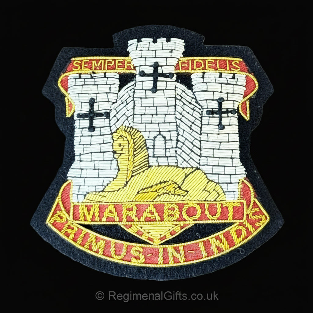 The Devonshire & Dorset Regiment (D&D) - Blazer Badge - Handmade - MOD Licenced Seller