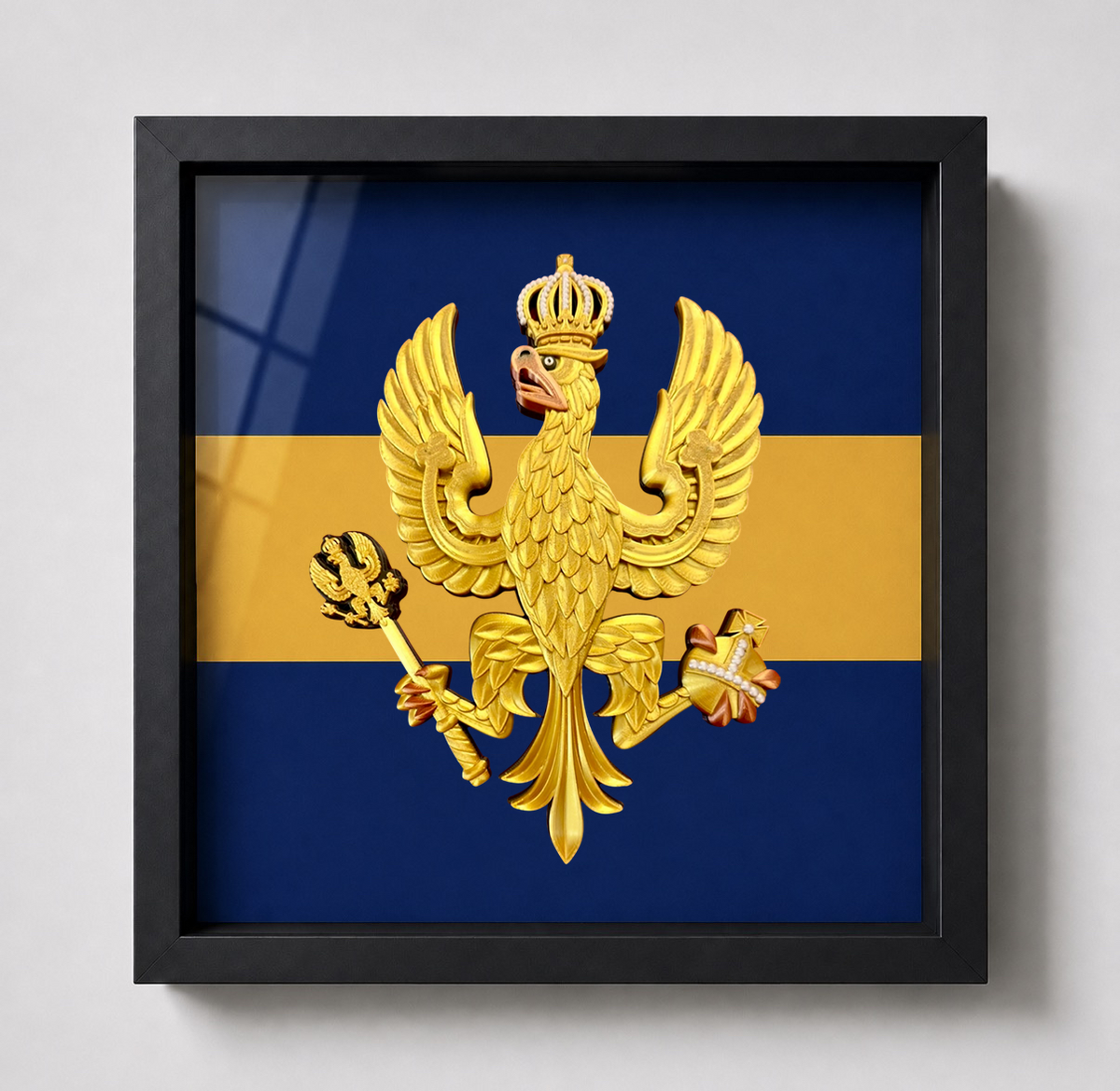 14th/20th King's Hussars Cap Badge Display Frame | Officially Licensed