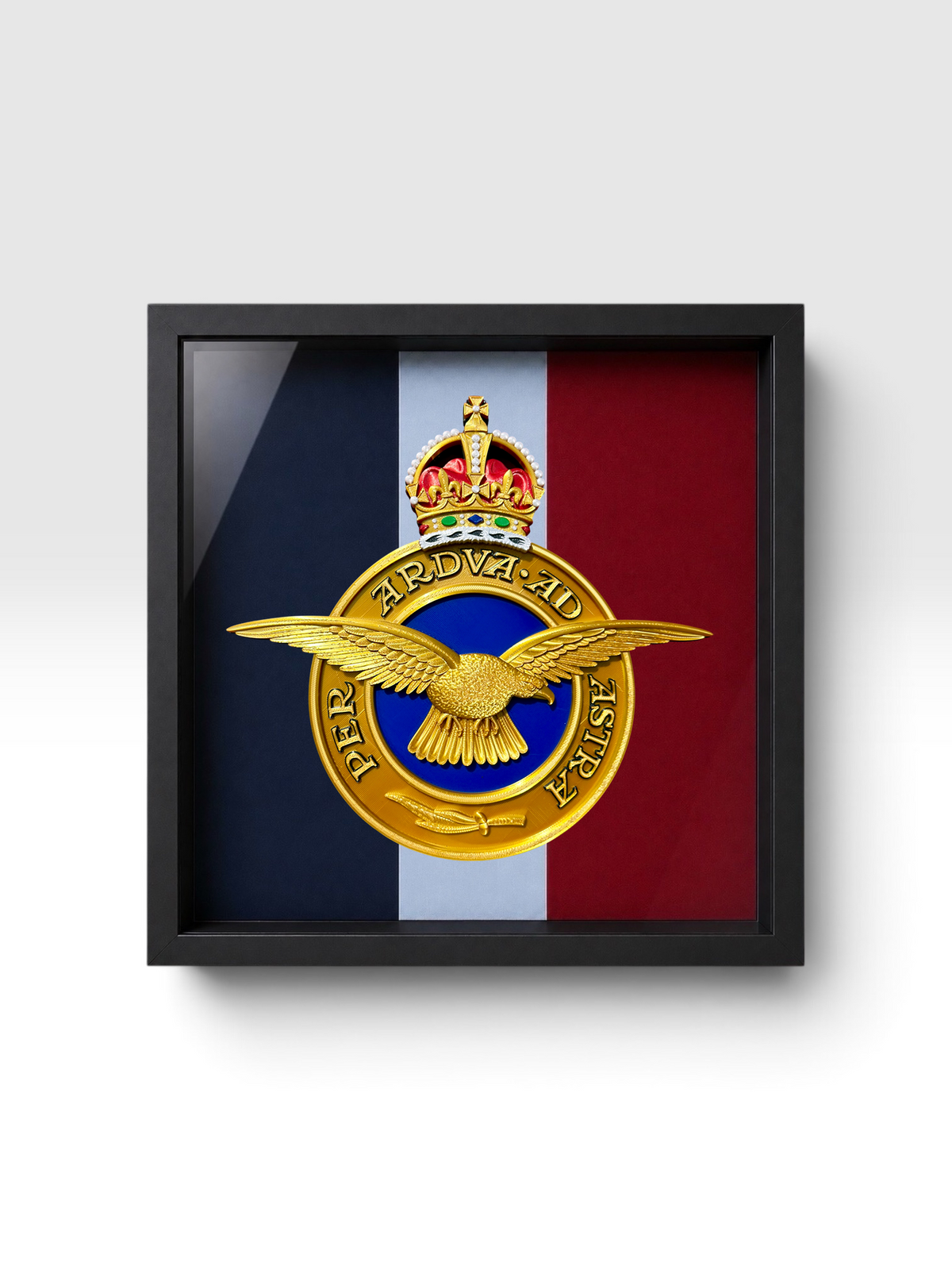 Royal Air Force Emblem – King's Crown (MOD Portal Artwork) Display Frame | Officially Licensed