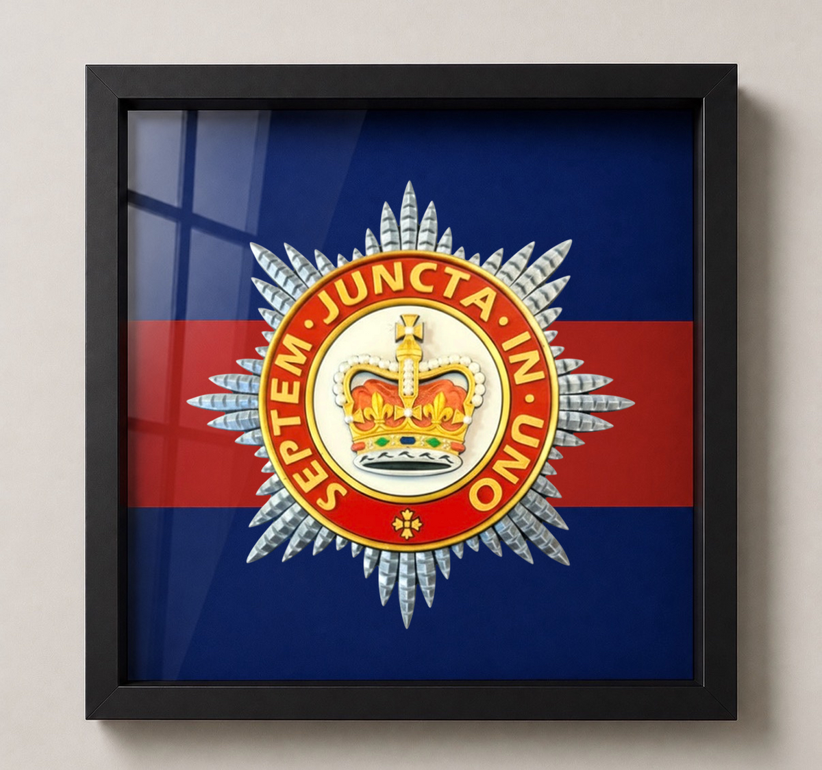 Household Division Queen's Crown Star Display Frame | Officially Licensed
