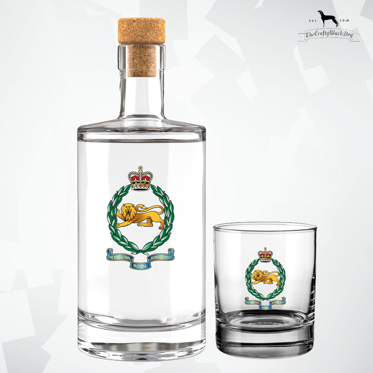 King's Own Royal Border Regiment - Fill Your Own Spirit Bottle