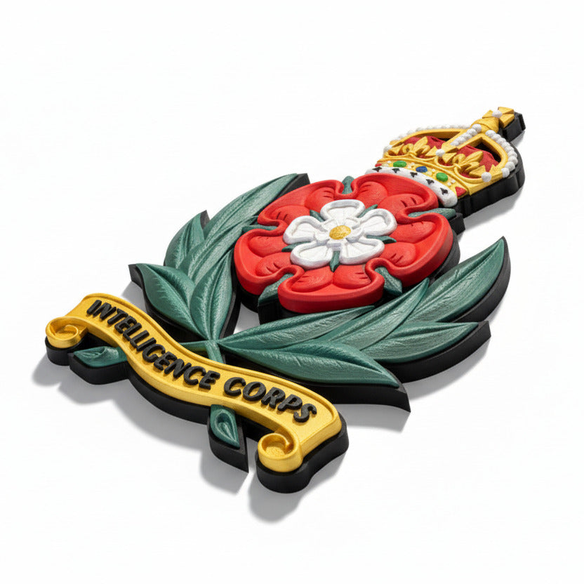 Intelligence Corps King's Crown Cap Badge | Officially Licensed