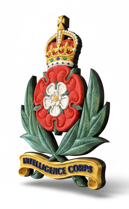 Intelligence Corps King's Crown Cap Badge | Officially Licensed