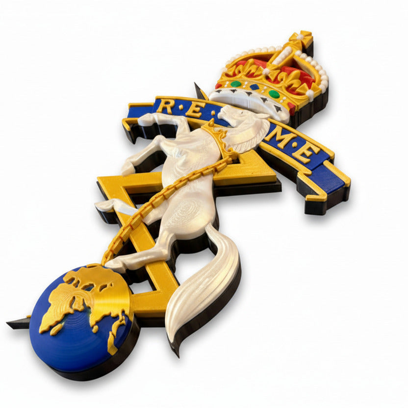 REME King's Crown Cap Badge | Officially Licensed