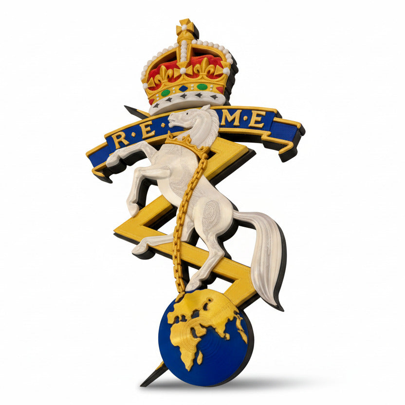 REME King's Crown Cap Badge | Officially Licensed