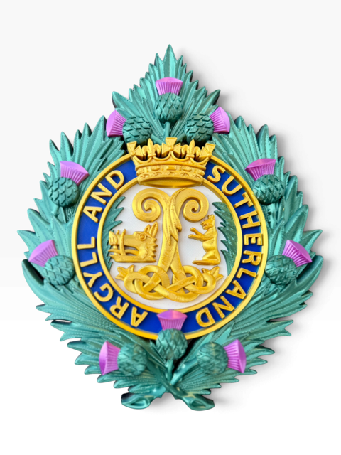Argyll and Sutherland Highlanders Cap Badge | Officially Licensed