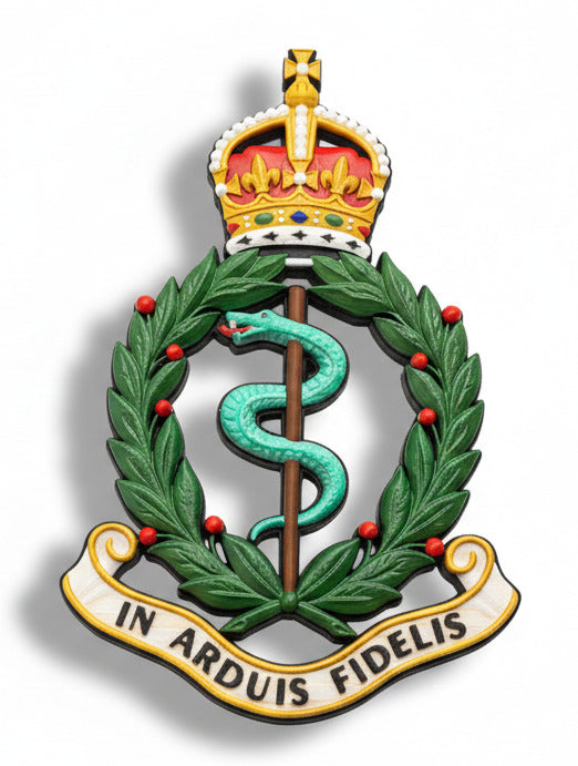 Royal Army Medical Corps King's Crown Cap Badge | Officially Licensed