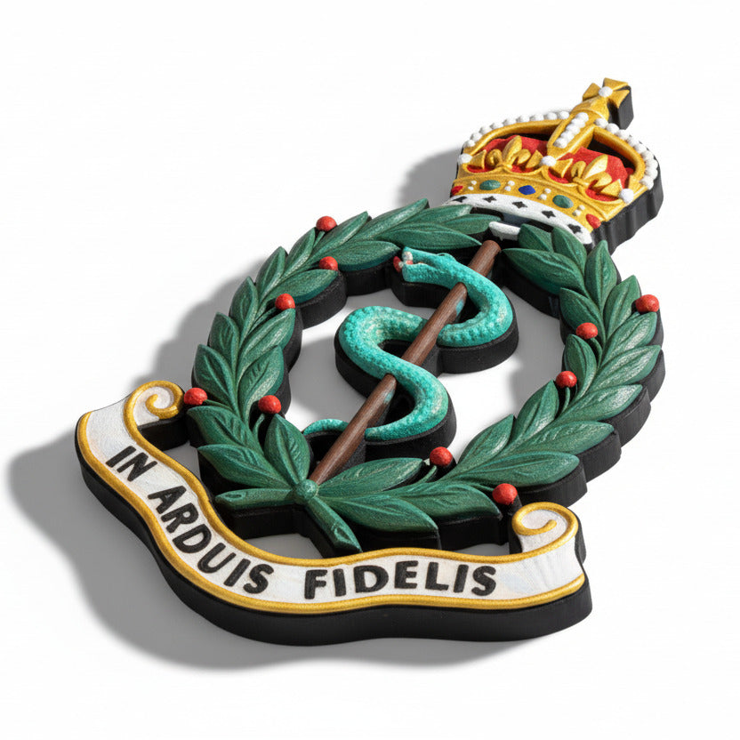 Royal Army Medical Corps King's Crown Cap Badge | Officially Licensed