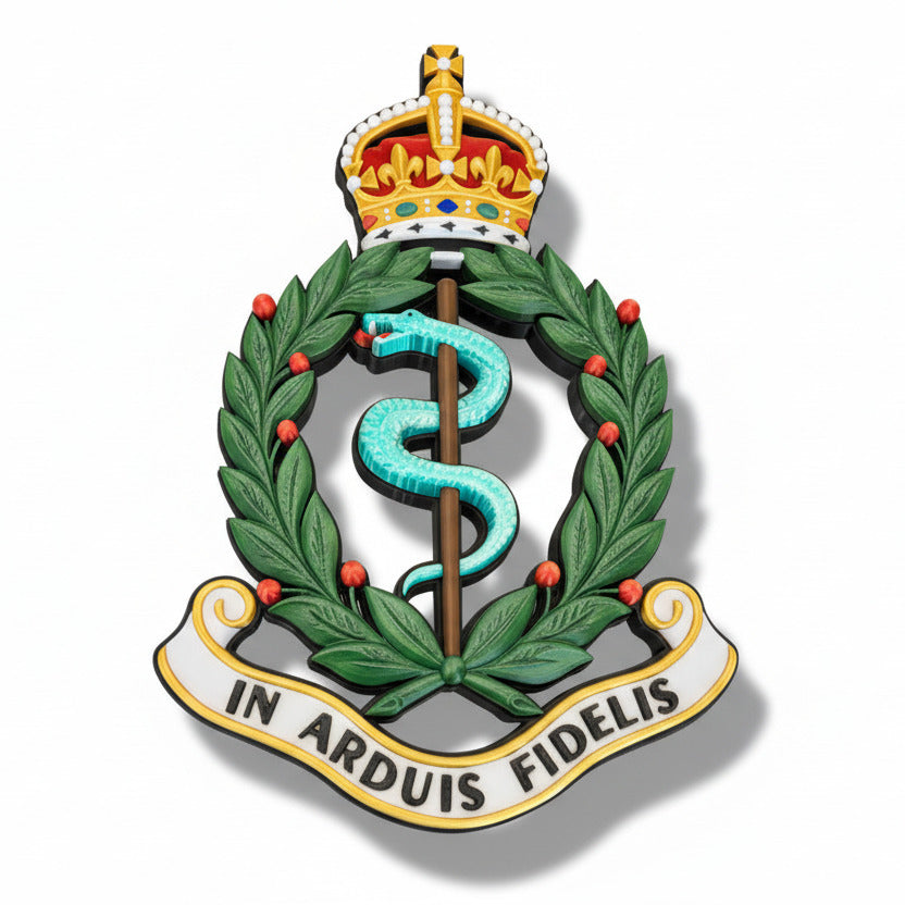 Royal Army Medical Corps King's Crown Cap Badge | Officially Licensed