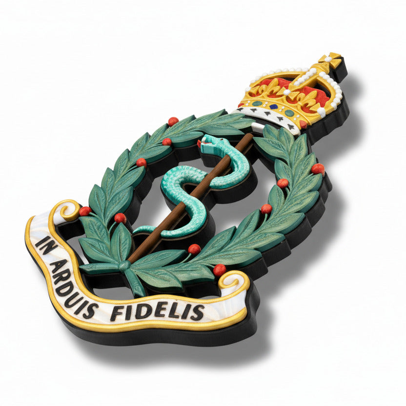 Royal Army Medical Corps King's Crown Cap Badge | Officially Licensed