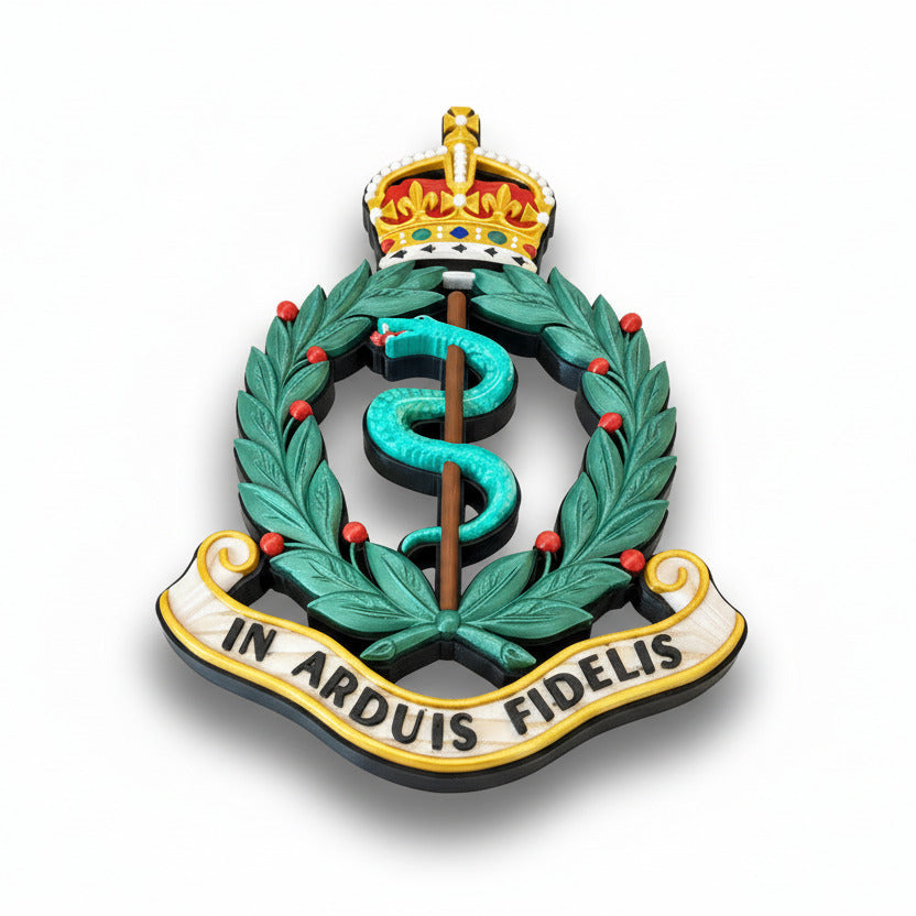 Royal Army Medical Corps King's Crown Cap Badge | Officially Licensed