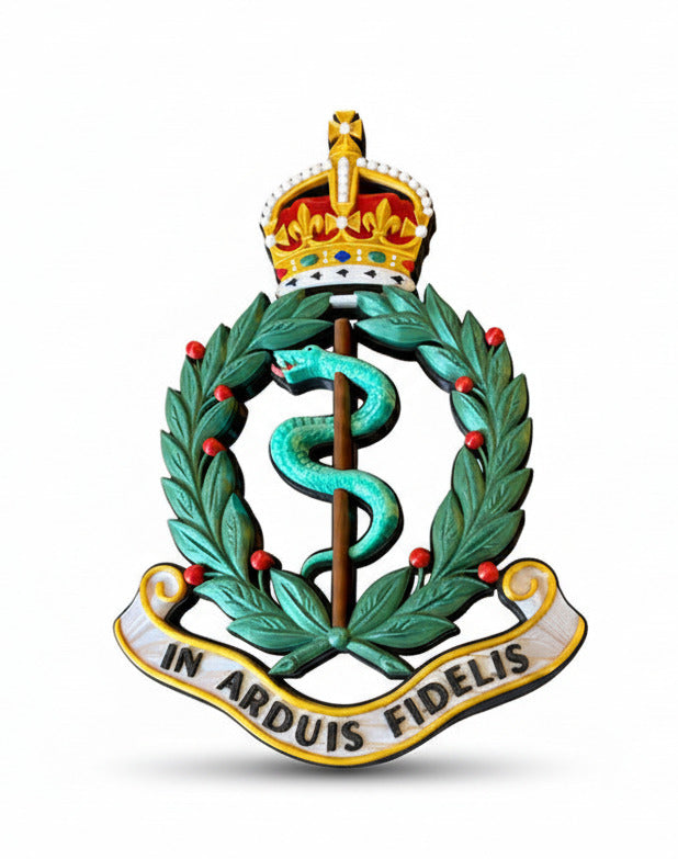 Royal Army Medical Corps King's Crown Cap Badge | Officially Licensed