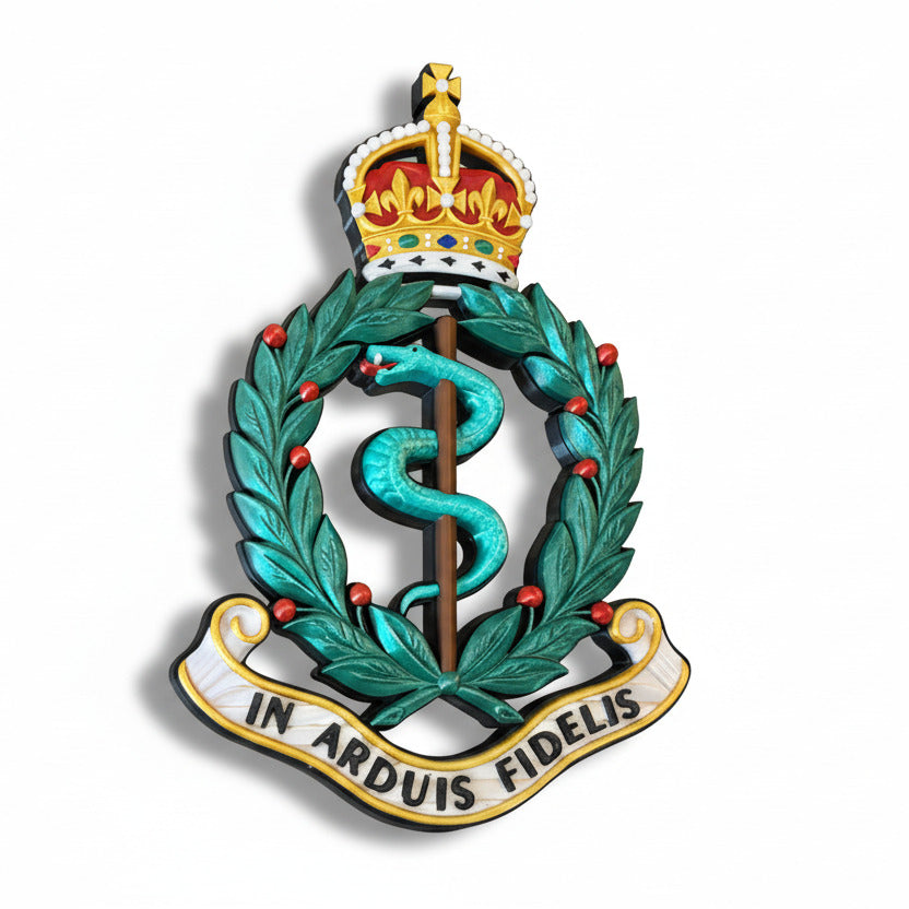 Royal Army Medical Corps King's Crown Cap Badge | Officially Licensed