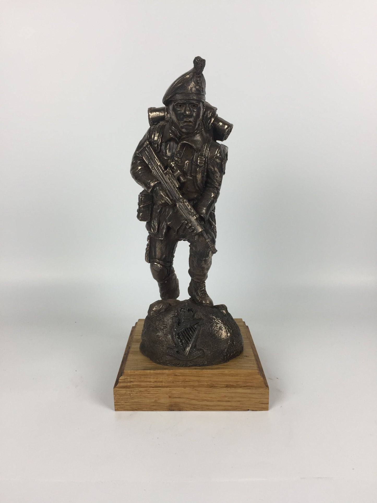 Royal Irish Ranger SA80 Caubeen Cold Cast Bronze Military Statue