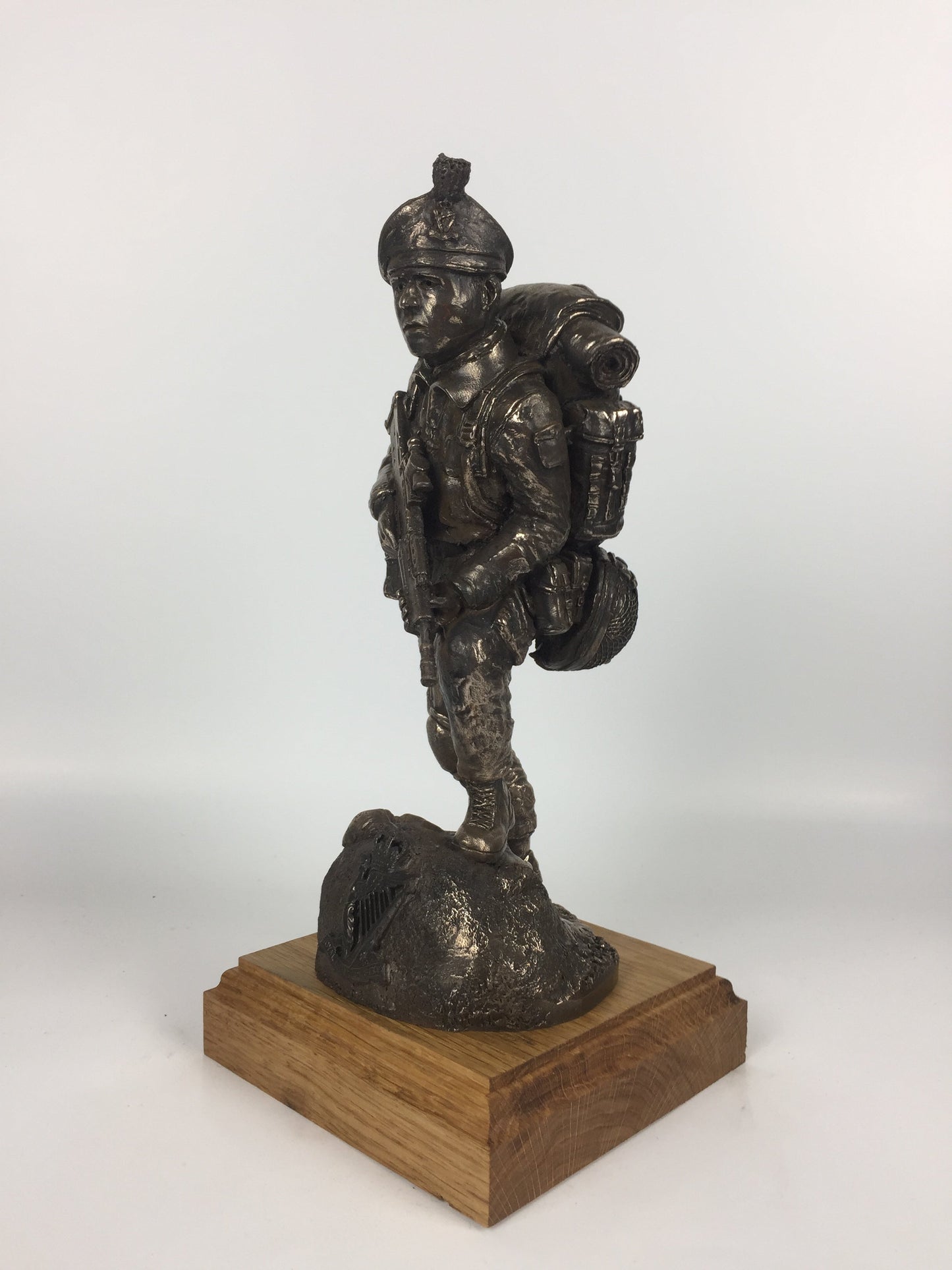 Royal Irish Ranger SA80 Caubeen Cold Cast Bronze Military Statue