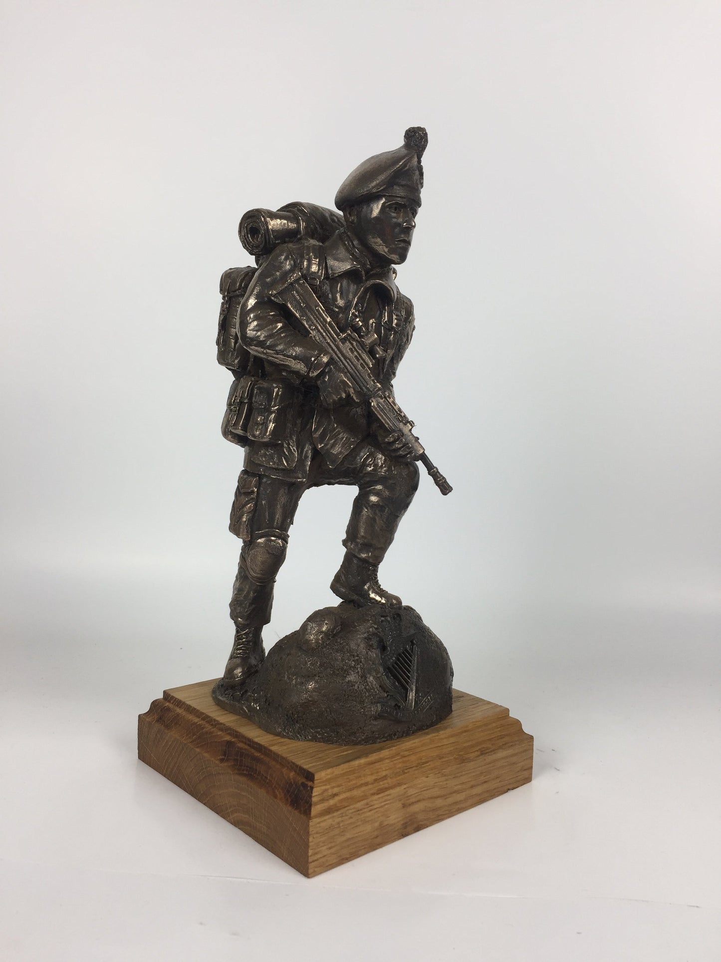 Royal Irish Ranger SA80 Caubeen Cold Cast Bronze Military Statue