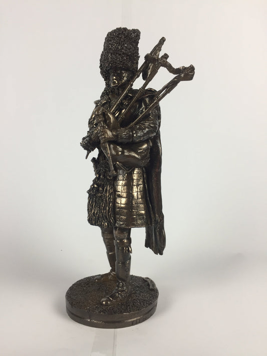 Royal Regiment of Scotland Piper – Cold Cast Bronze Military Statue