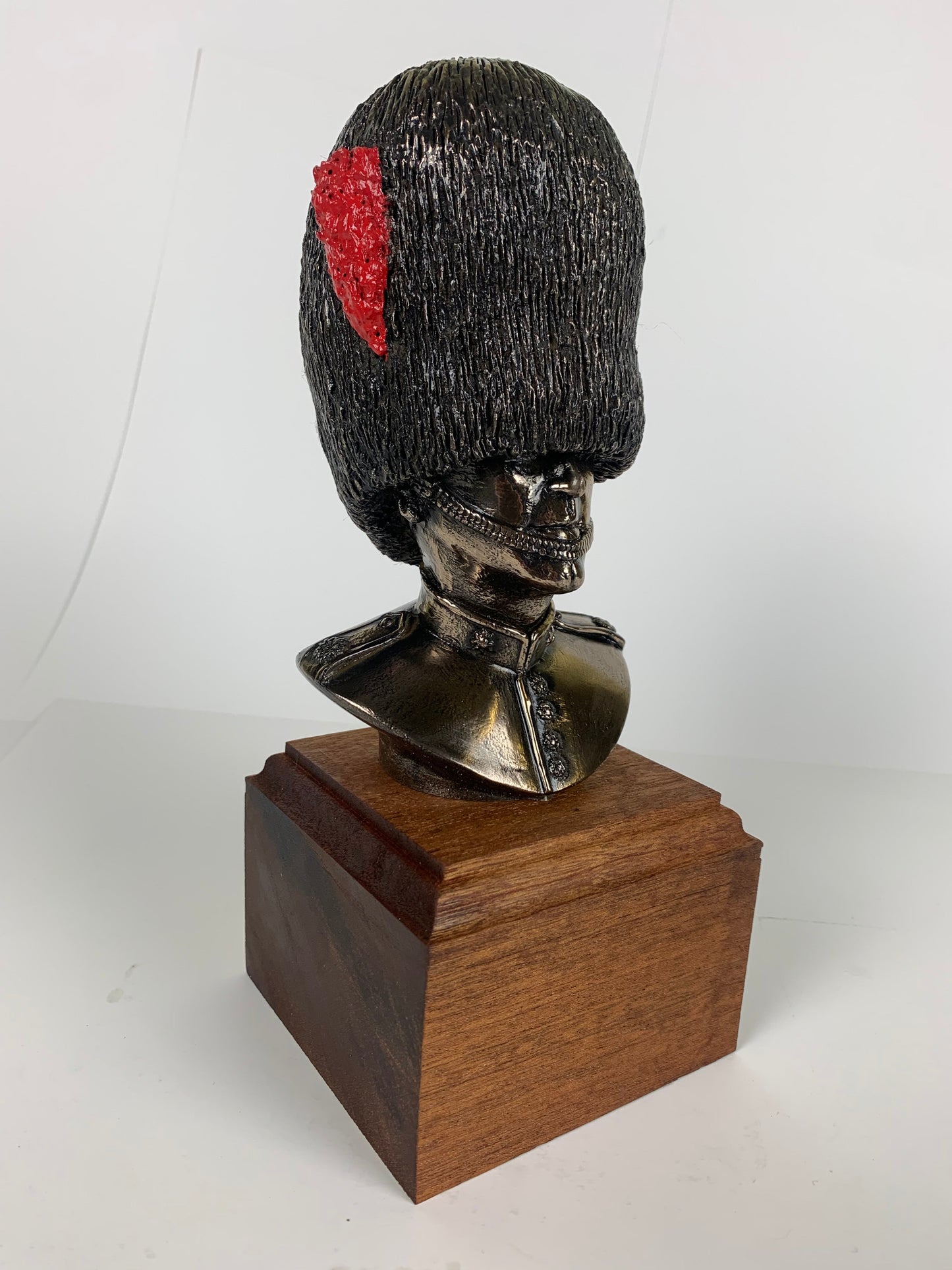 Coldstream Guard Bust, Cold Cast Bronze Military statue.