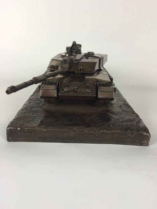 Challenger 2 Desertised Main Battle Tank – Cold Cast Bronze Model