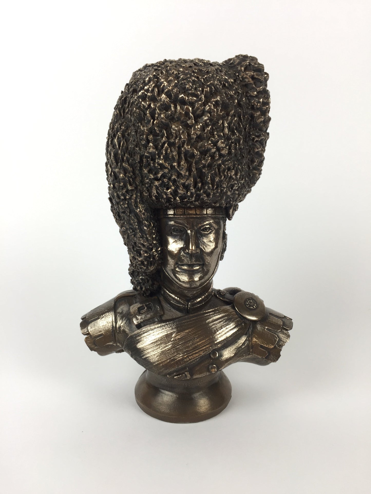 Scots Guards Pipe Major Cold Cast Bronze Military Statue