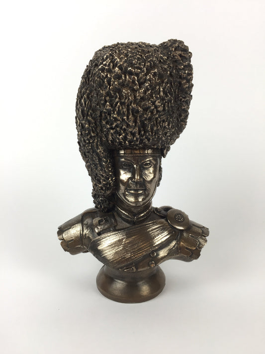 Scots Guard Pipe Major Bust Military Statue
