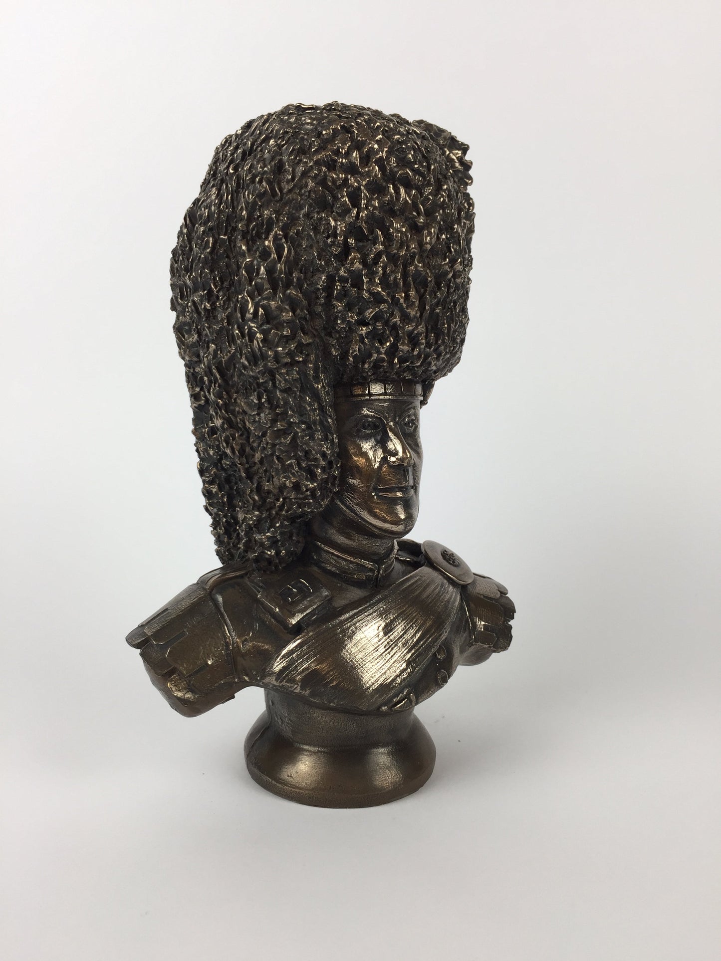 Scots Guards Pipe Major Cold Cast Bronze Military Statue