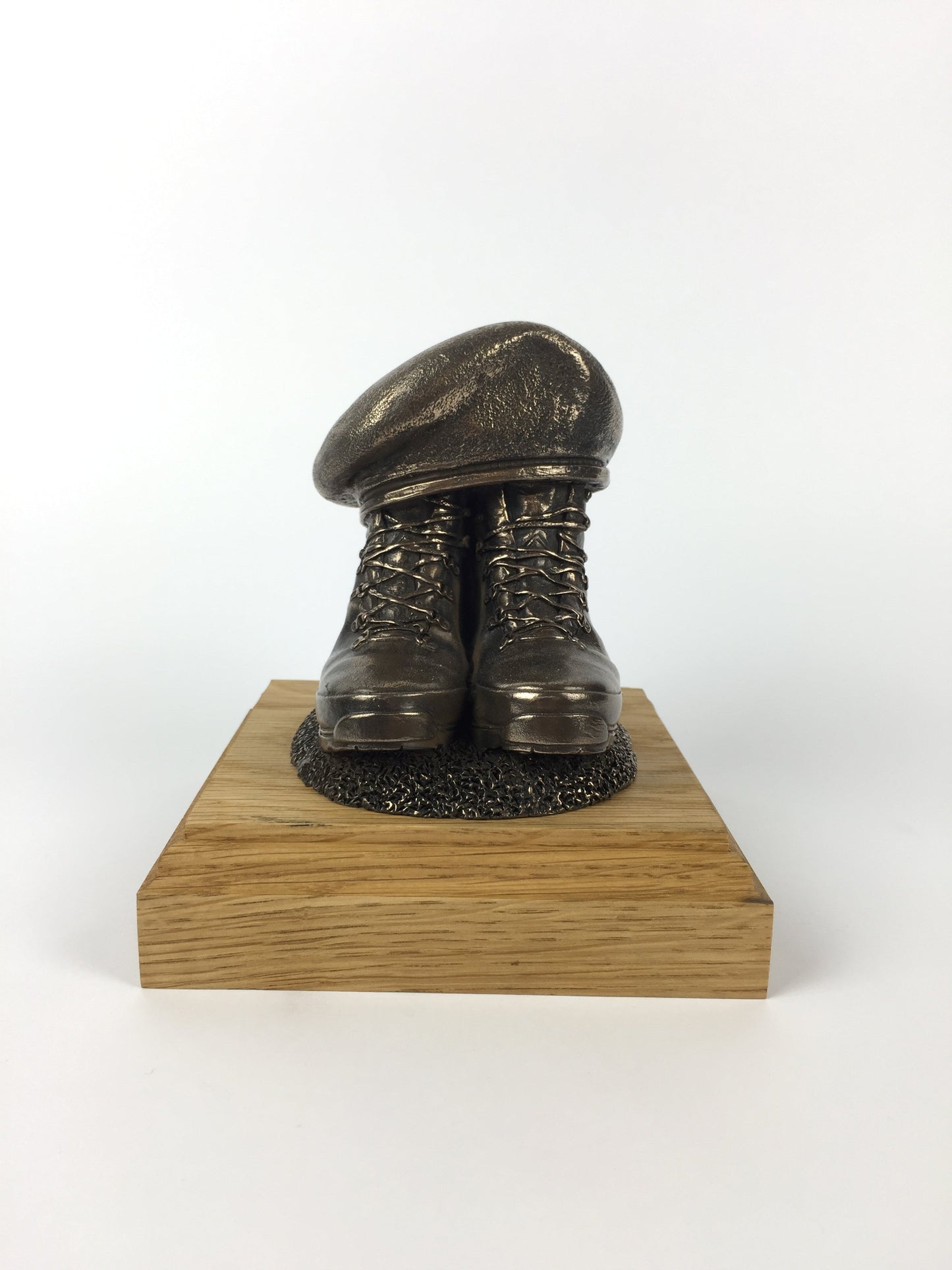 Boots and Beret Cold Cast Bronze Military Presentation Statue