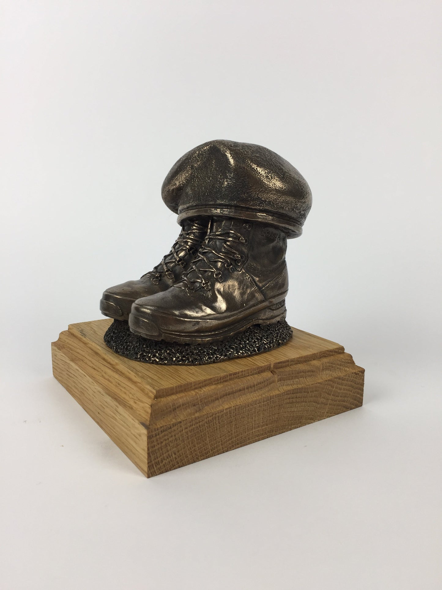 Boots and Beret Cold Cast Bronze Military Presentation Statue
