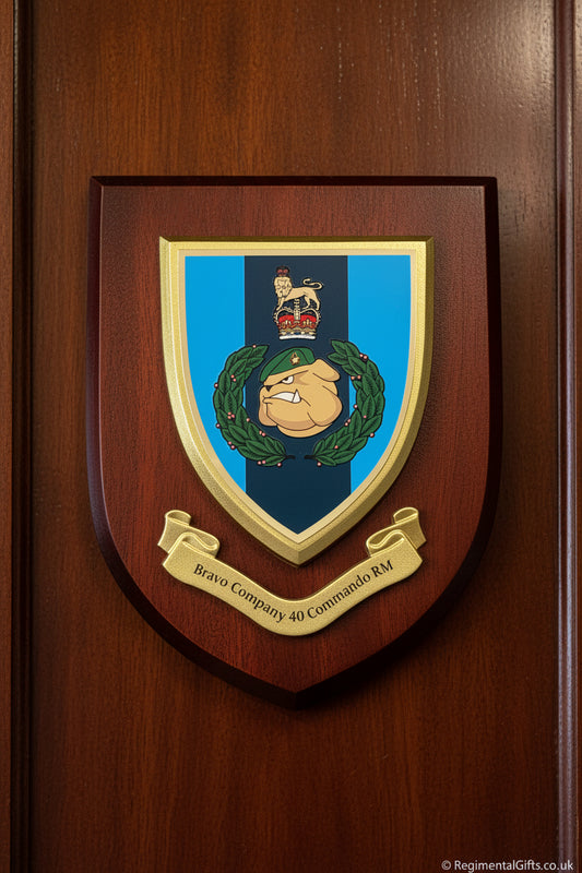 Bravo Coy - 40 Commando RM - Wall Shield Plaque | MOD Licensed Seller