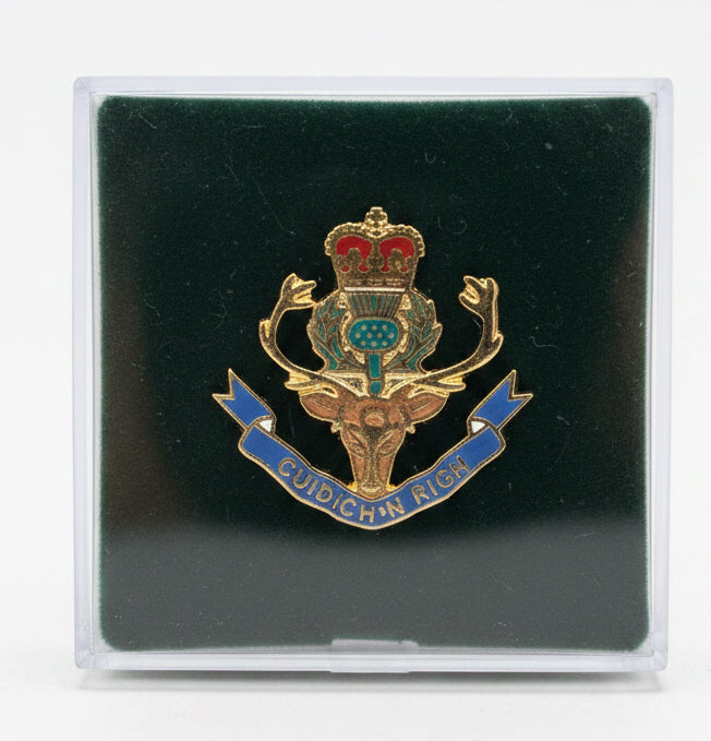 Queen's Own Highlanders (Seaforths and Camerons) (QOH) - British Military Lapel Pin Badge | MOD Licensed