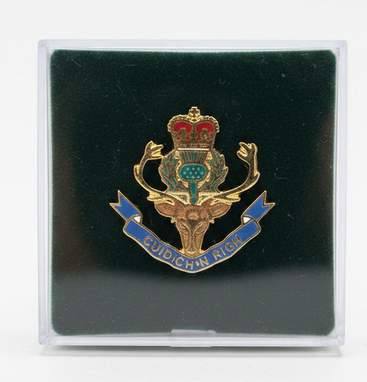 Queen's Own Highlanders (Seaforths and Camerons) (QOH) - British Military Lapel Pin Badge | MOD Licensed