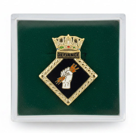 HMS Defiance Lapel Pin Badge | MOD Licensed