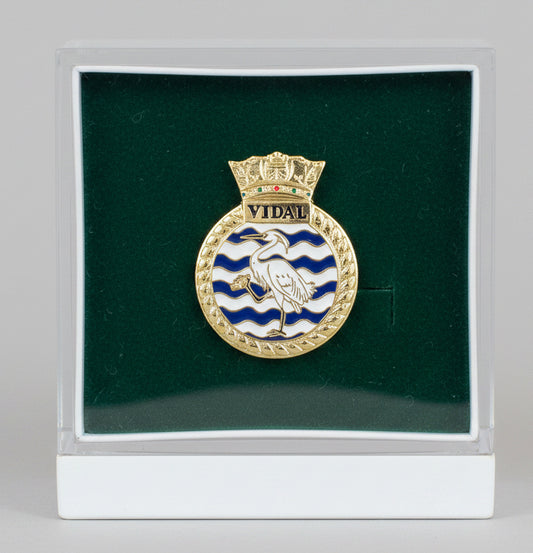 HMS Vidal Lapel Pin Badge | MOD Licensed