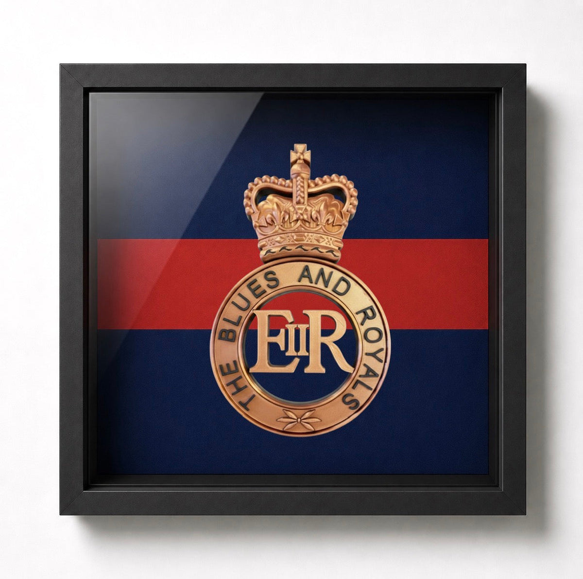 Blues and Royals Cap Badge Display Frame – Queen's Crown | Officially Licensed