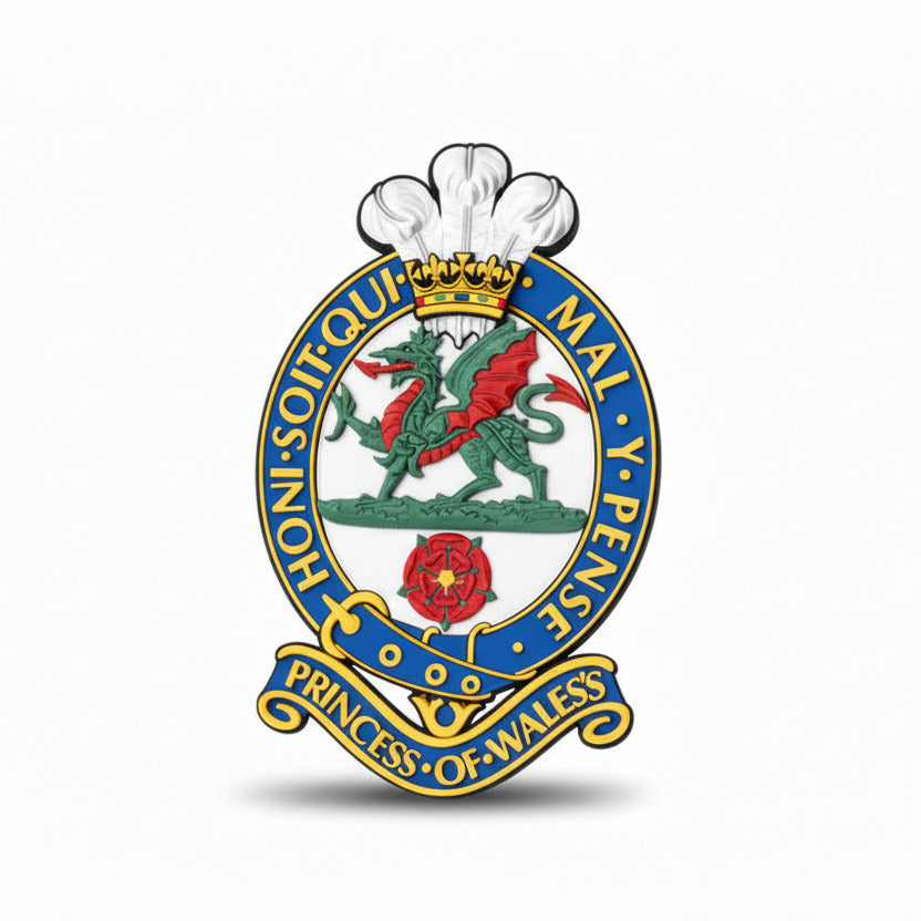 Princess of Wales's Royal Regiment (PWRR) Full Colour Cap Badge | Officially Licensed
