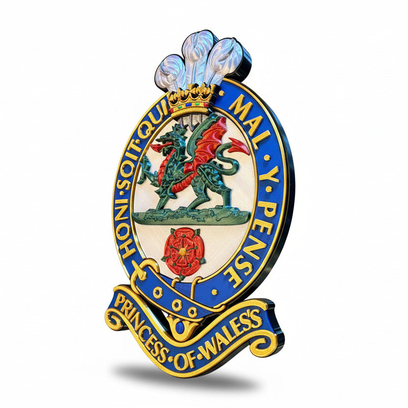 Princess of Wales's Royal Regiment (PWRR) Full Colour Cap Badge | Officially Licensed