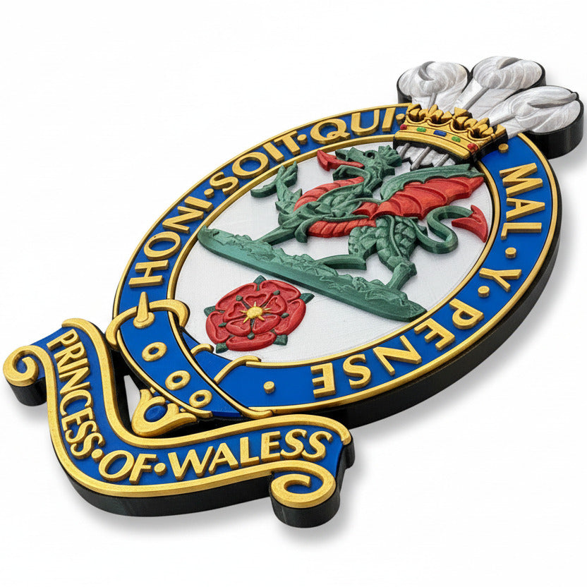 Princess of Wales's Royal Regiment (PWRR) Full Colour Cap Badge | Officially Licensed