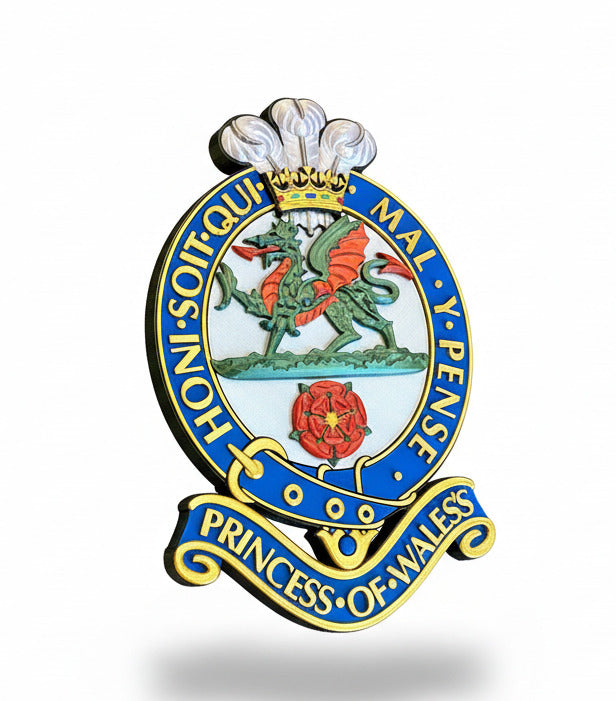 Princess of Wales's Royal Regiment (PWRR) Full Colour Cap Badge | Officially Licensed