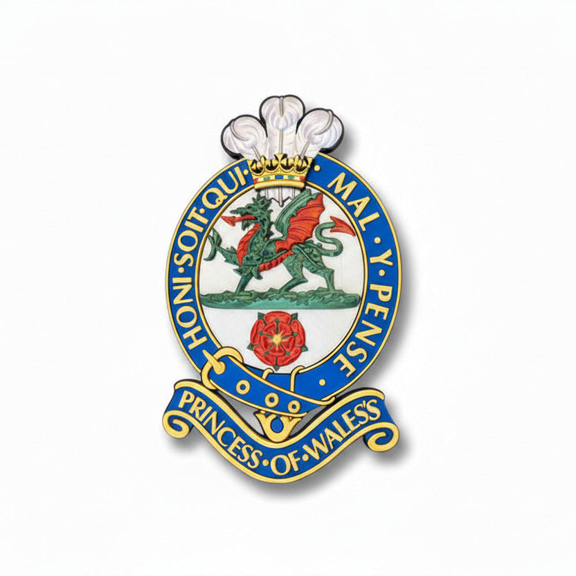 Princess of Wales's Royal Regiment (PWRR) Full Colour Cap Badge | Officially Licensed