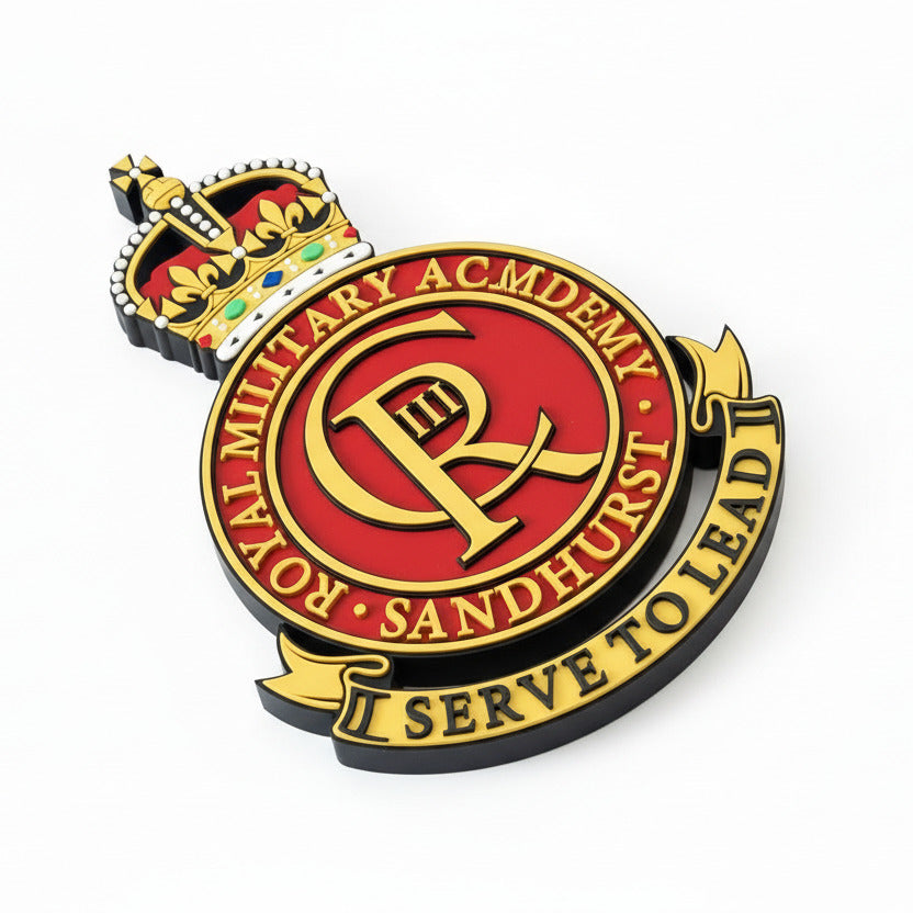Royal Military Academy Sandhurst King's Crown Cap Badge | Officially Licensed