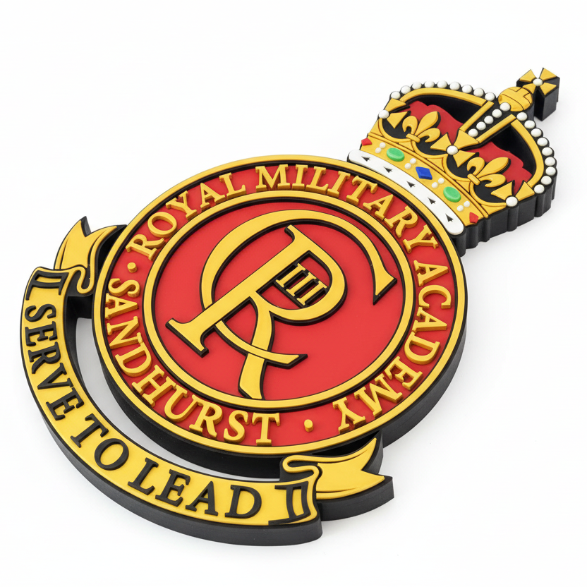 Royal Military Academy Sandhurst King's Crown Cap Badge | Officially Licensed