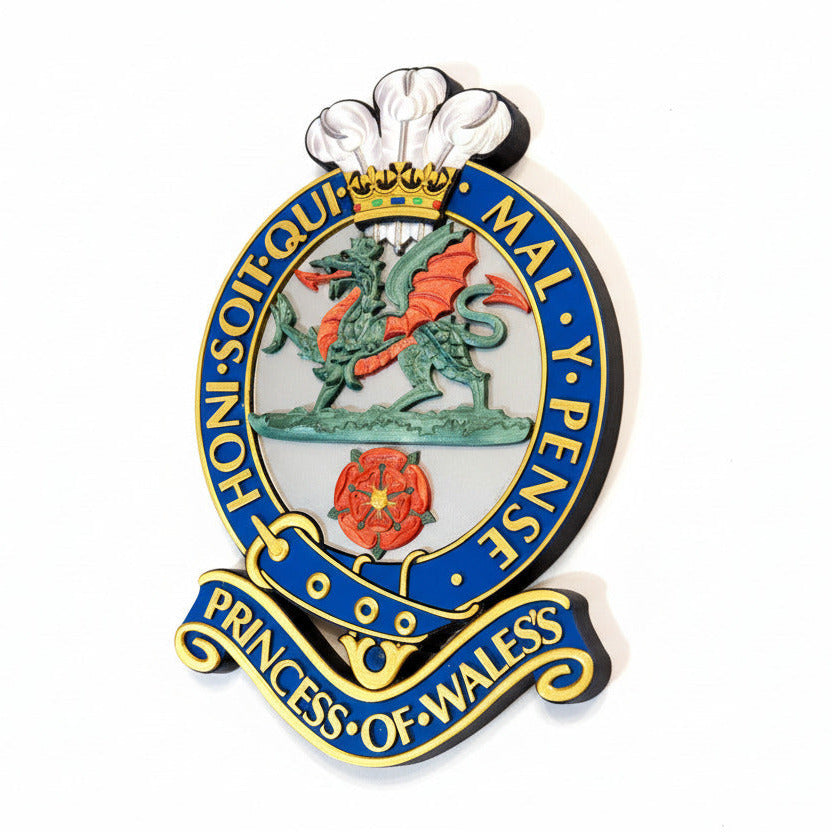Princess of Wales's Royal Regiment (PWRR) Full Colour Cap Badge | Officially Licensed