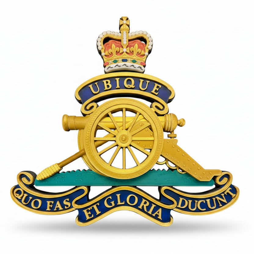 Royal Regiment of Artillery Queen's Crown Cap Badge | Officially Licensed