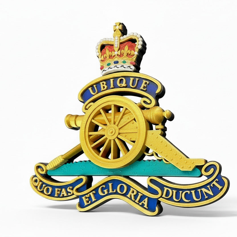 Royal Regiment of Artillery Queen's Crown Cap Badge | Officially Licensed