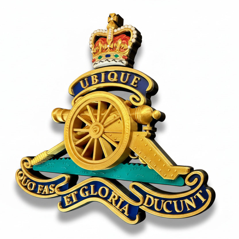 Royal Regiment of Artillery Queen's Crown Cap Badge | Officially Licensed
