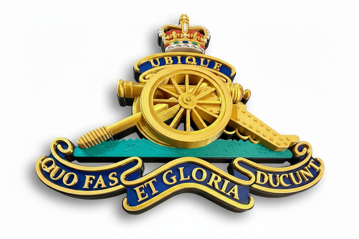 Royal Regiment of Artillery Queen's Crown Cap Badge | Officially Licensed